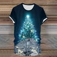 thumbnail image 4 of Dmsael Christmas Shirts Women Christmas Shirt Christmas Party Tops Xmas Gift Tees Holiday Season Clothes Mint Green,2XL, 4 of 7
