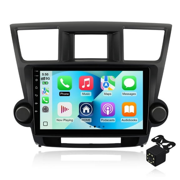 Android 14 Car radio for Toyota Highlander 2009-2014 Stereo Wireless Carplay Android Auto Autoradio GPS WIFI Mirror link Camera FM BT 2G 64G