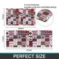 thumbnail image 7 of Red Ethnic Geometric Patchwork Pattern Kitchen Rugs Sets Of 2,Anti Fatigue Kitchen Mat Rugs Non Slip Washable,Decorative Kitchen Floor Mats for Kitchen,Sink,Laundry,17"x30"+17"x47", 7 of 7
