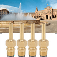 Qtmnekly 4Pcs Direct Jet Copper Water Fountain Nozzle, Single Nozzle