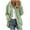 Green, variant on Women's Hooded Sherpa Jacket Casual Winter Warm Soft Teddy Coat Solid Color Zip Up Hooded Sweatshirt Jacket Coat Green
