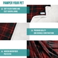 thumbnail image 5 of PetAmi Dog Blanket for Medium Large Dogs, Pet Bed Blanket Cat Puppy Kitten, Fleece Furniture Couch Cover Protector Sofa Car, Soft Sherpa Dog Throw Plush Reversible Washable, 40x60 Plaid Red, 5 of 7