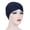 Navy, variant on Women Solid India Hat Ruffle Cancer Chemo Beanie Turban Wrap Scarf Cap