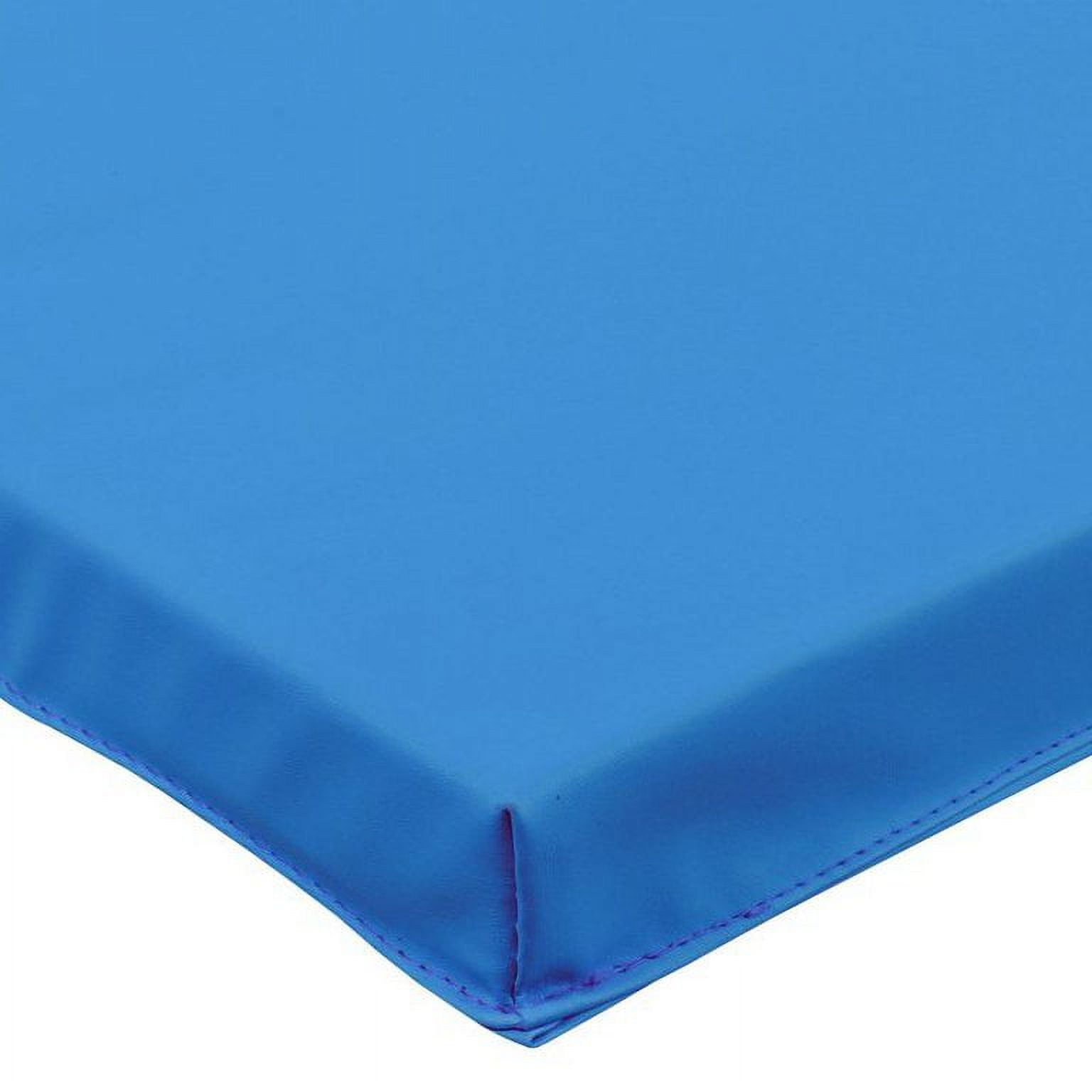 Zeny 6' x 2' Exercise Tri-Fold Gym Mat,Aerobics Yoga Workout Tumbling Mats for Home Gym Flooring with Carry Handles for Gymnastics, Stretching, Martial Arts-Blue