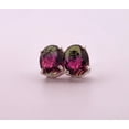 thumbnail image 5 of 4.4ct Watermelon Tourmaline Sterling Silver Earrings, 5 of 10