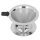 thumbnail image 4 of Filtro de café por goteo, doble malla, sin papel, goteador de cono de acero inoxidable, reutilizable, 1-2 tazas, malla 300, 4 of 5