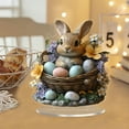 thumbnail image 1 of Huevos de Pascua, Conejos, Adorno Acrílico 2D, Decoración para Festivales, Adornos para El Hogar, Manualidades, Decoración., 1 of 6