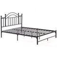 thumbnail image 1 of Hodedah Complete Metal Queen-Size Bed with Headboard-Footboard in Black Finish, 1 of 4