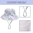 thumbnail image 3 of Sombrero para el sol ajustable para bebé, sombrero para nadar al aire libre para niños pequeños, sombrero para piscina, ala ancha, correa para la barbilla, sombrero para jugar en verano, 3 of 5