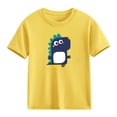 thumbnail image 4 of Blusas y camisas de manga corta con cuello redondo para niños Camiseta de verano de manga corta estampada para niñas Jersey elegante de cuello redondo para niñas Top de algodón para niños, 4 of 6