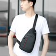 thumbnail image 6 of LONKITO Sling Bag for Men Crossbody Backpack, Small Sling Backpack Mens Shoulder Bag, Casual Daypack Hiking Bag for Travel, 6 of 8