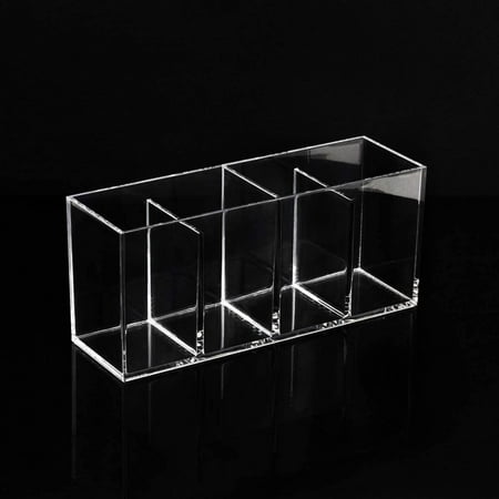 Isaac Jacobs 4-Compartment Clear Acrylic Organizer and Storage Solution