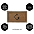 thumbnail image 2 of Evergreen Monogram Indoor Outdoor 100% Natural Coir Doormat 28" x 16" |  Letter  "G", 2 of 3