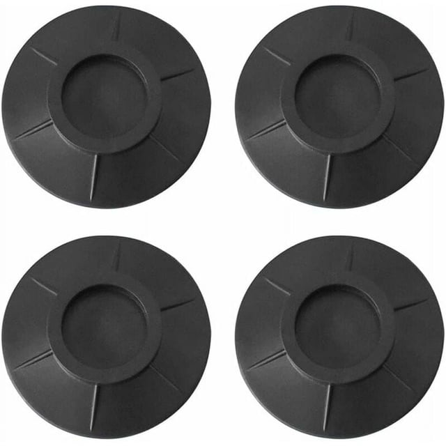 Amortiguador para lavadora, 4 unidades, rodamientos antivibración, soporte de goma antideslizante para lavadora y secadora, color negro