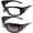 Black, variant on Global Vision Marilyn-2 Women's Motorcycle Sunglasses Bling