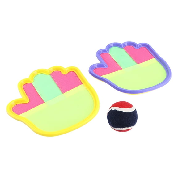 Soimiss Catch Games Training Toy 1 Set Assorted Color Plastic Paddle Smash Outdoor Game