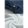 thumbnail image 6 of LZLER Mens Fleece Jean Jacket Winter Lined Sherpa Denim Jacket, 6 of 6