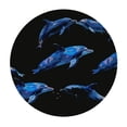 thumbnail image 2 of JEUXUS Dolphins Pattern Round Tablecloth Washable Table Cover with Dust-Proof Resistant for Restaurant, Picnic, Indoor and Outdoor Dining White, 2 of 7