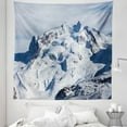 thumbnail image 1 of Landscape Tapestry, Peak of the Snowy Mountain Swiss Alps Ski High Climbing Panoramic, Fabric Wall Hanging Decor for Bedroom Living Room Dorm, 5 Sizes, Pale Grey Pale Purpleblue, by Ambesonne, 1 of 1