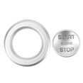 thumbnail image 4 of Anillo De Botón De Arranque De Encendido Del Motor, Protector ABS De Material De Alta Para Range Rover Silver, 2 UDS., 4 of 7