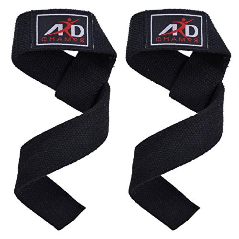 ARD CHAMPS Power Hand Bar Straps (PAIR) Weight Lifting Cotton Straps Strengthen Training