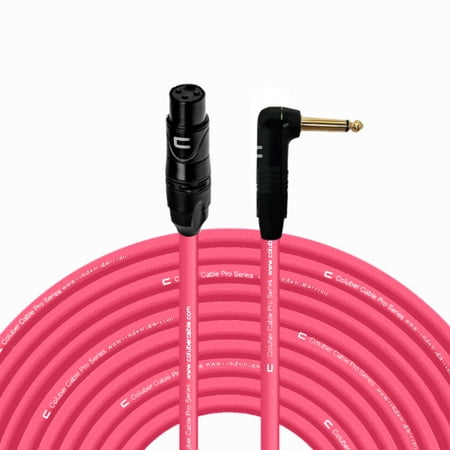 Coluber Cable Unbalanced XLR Cable Female to Right Angle 1/4" TS Connector