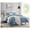 22 Stone Blue, variant on Olive Green Duvet Cover Full Size - Pintuck Full Size Duvet Cover Set, 3 Piece Double Brushed Duvet Cover with Button Closure, 1 Pinch Pleated Full Duvet Cover 80x90 inches and 2 Pillow Shams