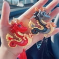 thumbnail image 6 of Year of the Dragon 2024 Keychain, Cute Chinese Lunar New Year Dragon Keychain with Chinese Characters, 1pc/2pcs/4pcs, 6 of 6