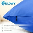 thumbnail image 3 of Hit Notion Throw Pillow Cozy Soft Microbead Yeal Blue: 1 Pc ~ Cover 12 x 20, 3 of 6