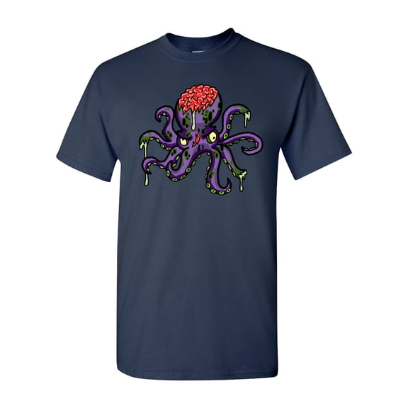 Zombie Octopus Undead Animals Adult DT T-Shirt Tee