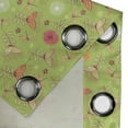 thumbnail image 3 of Ambesonne Floral Grommet Curtain Single Panel, Bluebell Flowers, 50"x60", Green Pink, 3 of 5