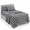 Black and White Gingham-Twin XL, variant on Black and White Gingham Queen 4-Piece Microfiber Bedding Sheet Set