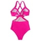 thumbnail image 3 of Gibobby Trajes de Baño para Mujer Bañido de cintura Monokini Empuja Mujeres traje de baño uno Pieza de traje alto envoltura Swimwears Swimswears(Rosa caliente,XL), 3 of 5