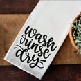 thumbnail image 2 of Aesthetic Wash Rinse Dry Housewarming Gift Idea For Friends, Family, and Coworkers - DishTowel, 16x25, 2 of 4