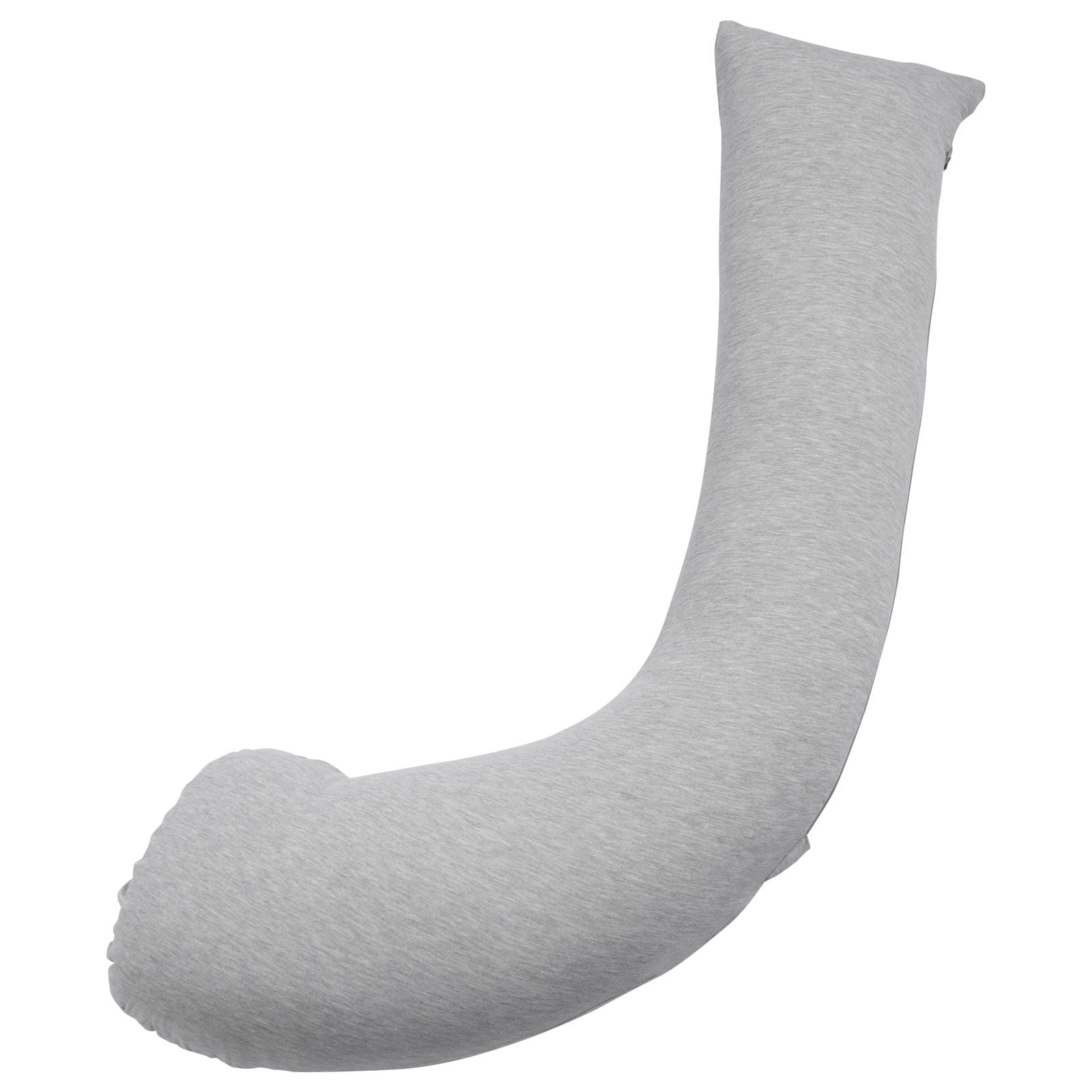 Pregnancy Pillows for Side Sleeping, L-Shaped Maternity Pillow for Pregnant Women, Soft & Breathable Pregnancy Body Pillow with Washable Jersey Cover for Head Neck Belly Leg Support, Light Gray