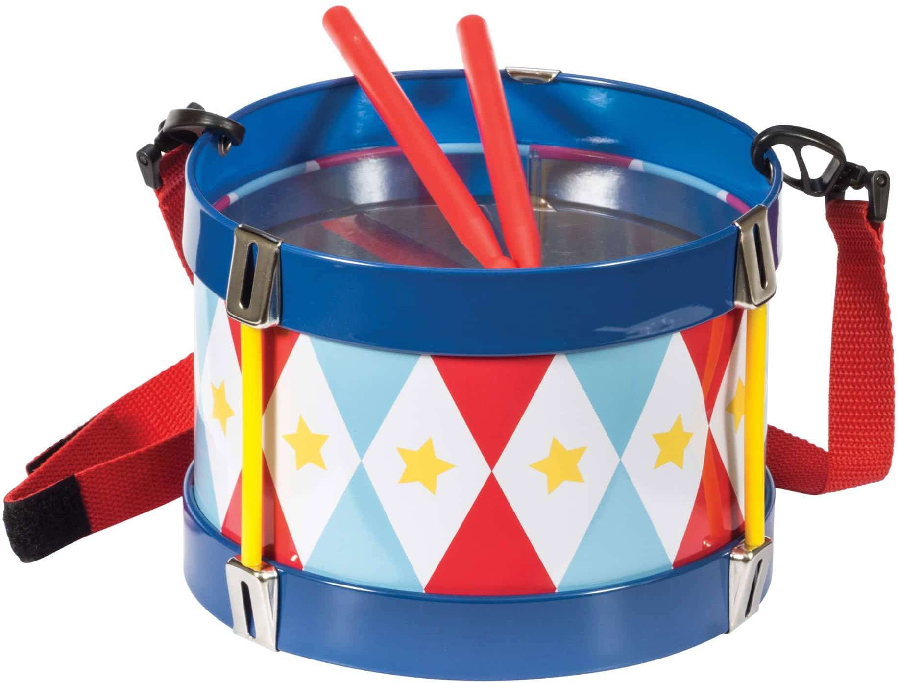 Schylling Tin Drum With an Adjustable Strap and Two Wooden Drumsticks Walmart