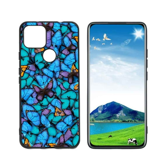 Butterflies-jpg Phone Case, Degined for Google Pixel 5A 5G Case Men Women, Flexible Silicone Shockproof Case for Google Pixel 5A 5G