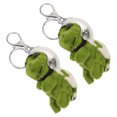 thumbnail image 1 of unbranded 2Pcs Ocean Themed Plush Turtle Keychain with Soft Fabric Pendant for Bag Or Car, 1 of 8