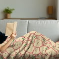 thumbnail image 3 of Fruits Soft Flannel Fleece Throw Blanket, Healthy Refreshing Fruit from Orchard Abstract Cartoon Drawing Organic, Cozy Plush for Indoor and Outdoor Use, 50" x 70", Apple Green Beige Red, by Ambesonne, 3 of 5