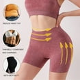 thumbnail image 2 of WXLWZYWL Big Savings!Yoga Shorts for Women Clearance Shaping Shorts Comfort Breathable Fabric Shapewear Unique Fiber Restoration Shaper for Wine, 2 of 6