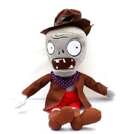 10" Plants VS Zombies Plush Brown Coat Brown Hat Toys Normal Zombies PVZ 1 2 Stuffed Soft Doll Gray Zombies
