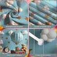 thumbnail image 4 of Cute Hot Air Balloon Banner Cartoon Design Teddy Bear Display Blue Tone Gold Star Starry Backdrop for Nursery Decoration Kids Room Decor Baby Shower, 4 of 9