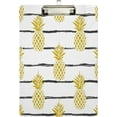 thumbnail image 2 of FMSHPON Summer Gold Pineapple on Striped Clipboard Hardboard Wood Nursing Clip Board and Pull for Standard A4 Letter 13x9 inches, 2 of 8
