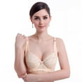thumbnail image 4 of Pxiakgy lingerie for women Women Push Up Deep V Ultrathin Underwire Padded Lace Brassiere Bra KH 34B/75B Khaki + 34B, 4 of 4