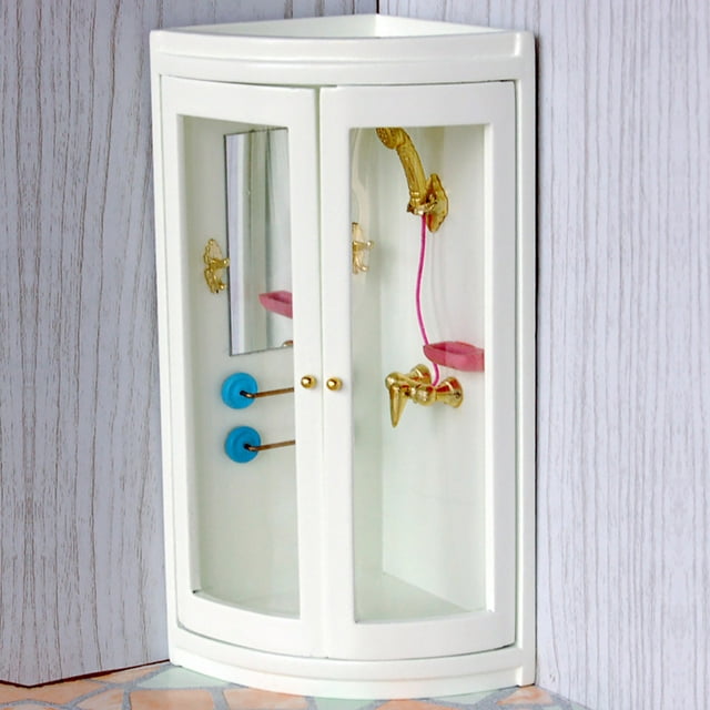 Baño De Casa De Muñecas, Baño En Miniatura, Mini Juego De Simulación, Juguete Decorativo Para Niñas, Niños Jugando Para Muñecas