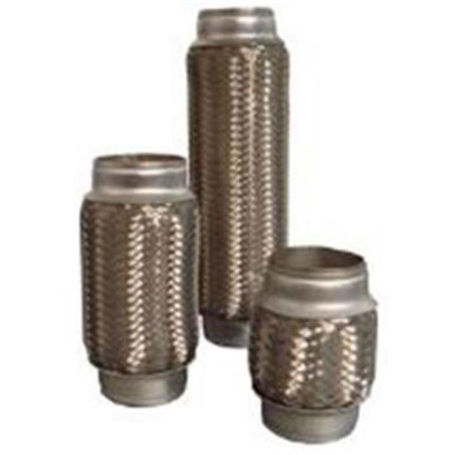 AP Exhaust Products APEFT22508B 2.25 in. Core No Necks 8 in. Oal with Inner Braid Flex Coupling