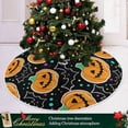 thumbnail image 6 of FMSHPON Halloween Pumpkin Bats Xmas Christmas Tree Skirt Stand Mat for Holiday Party Decoration Indoor Outdoor 48 inches, 6 of 6
