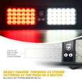 thumbnail image 2 of Xprite Decoy Series Windshield Visor 48 LED Strobe Lights - White/Red, 2 of 7