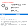 thumbnail image 2 of Front Wheel Bearing Set - Compatible with 1998 Jaguar XJR Base, 2 of 2