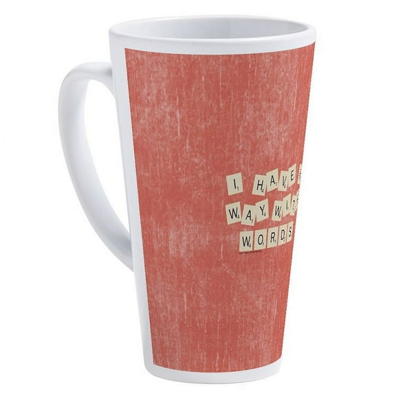 CafePress - Scrabble Way With Words - 17 Oz White Ceramic Latte Mug